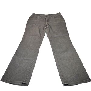 Christopher & Banks Gray Wide-Leg Flare Jeans